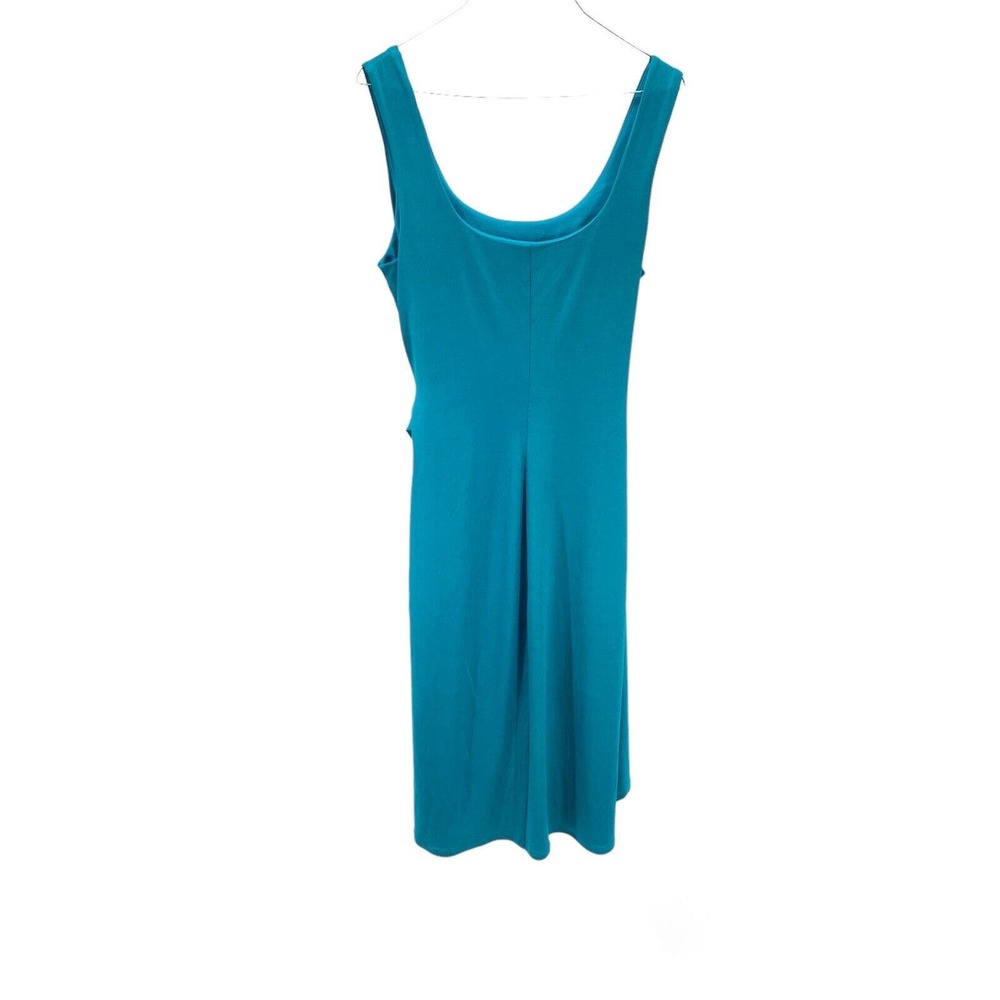 Express Sleeveless Wrap Dress Teal Turquoise Size Medium - Picture 3 of 9